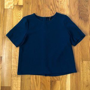 Forever 21 Boxy Turquoise Shirt